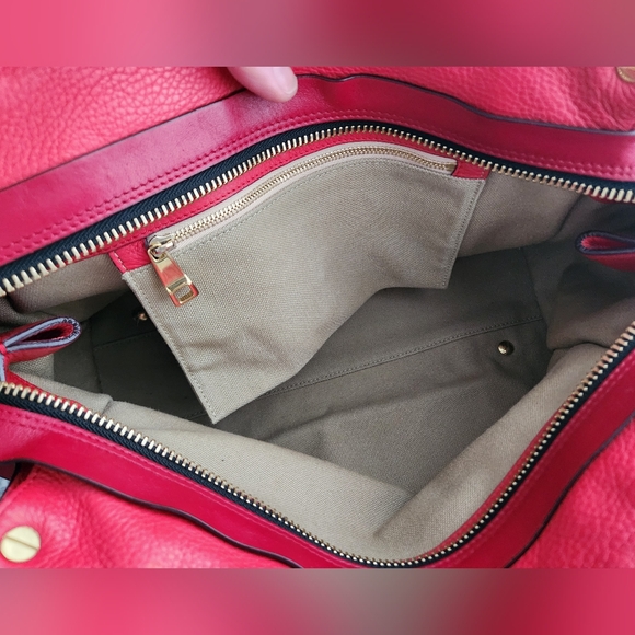 CHLOE Calfskin Dree Shoulder Bag Red - Picture 10 of 13